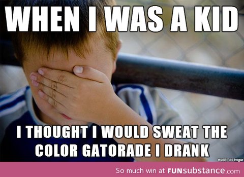 I drank so much blue gatorade because of those commercials