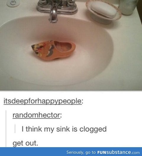 Sink is clogged