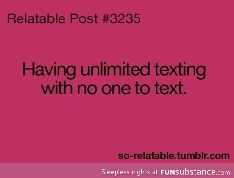 Unlimited texting