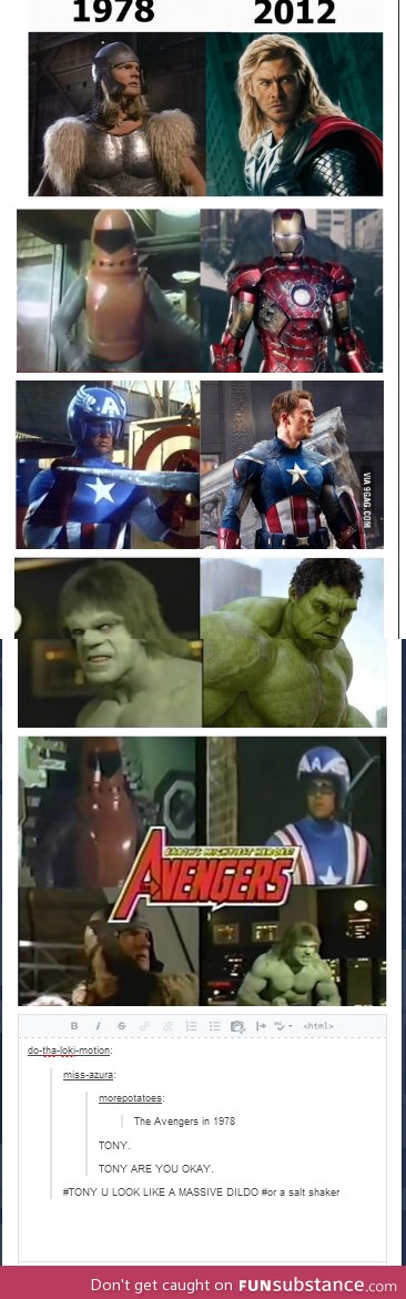 The Avengers: Then and Now