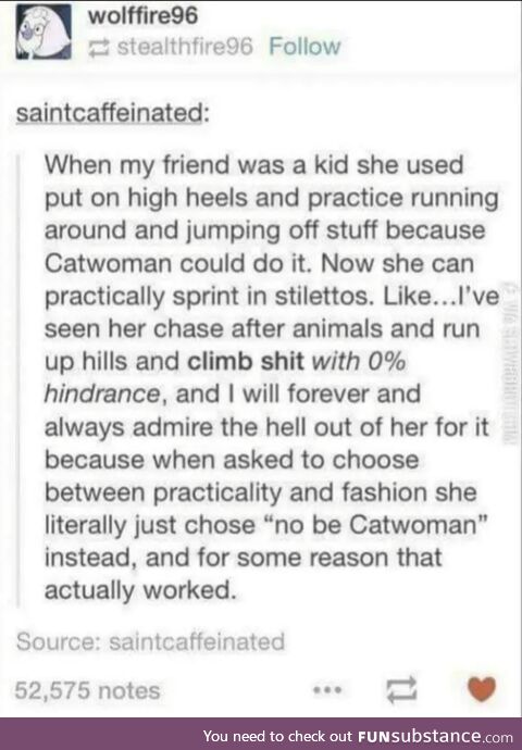 Be yourself, unless you can be Catwoman