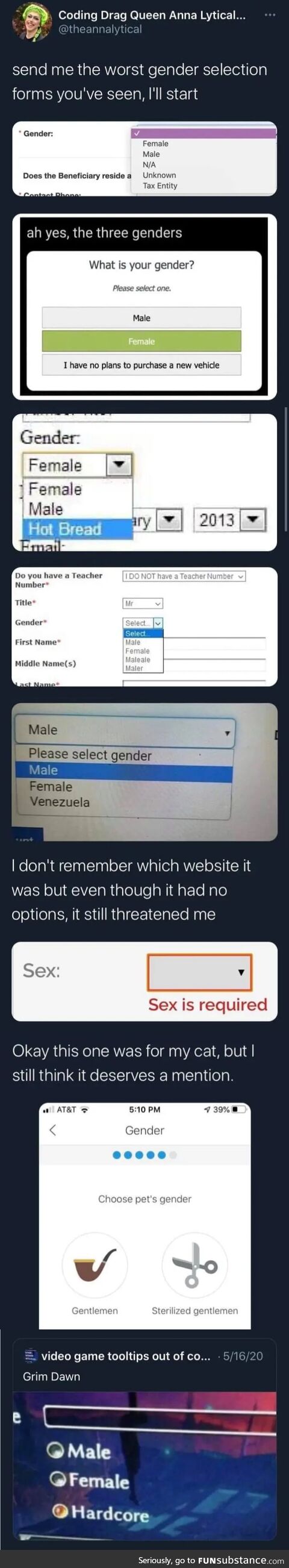 New gender dropped