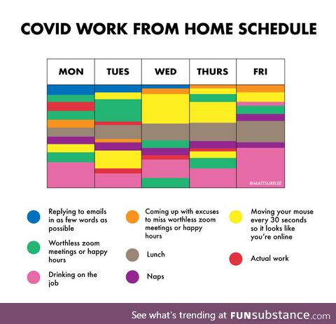 Covid work from home schedule