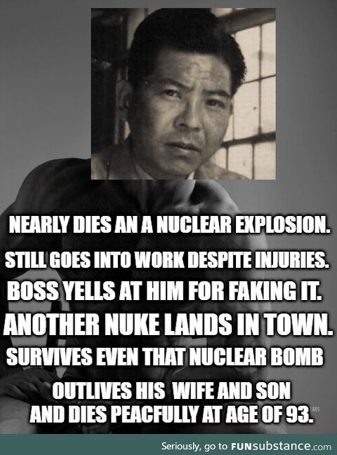 Tsutomu Yamaguchi the man who survived both Nagasaki and Hiroshima atomic bombings