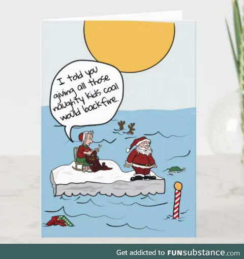 Fiction and reality collide.. In a christmas card?