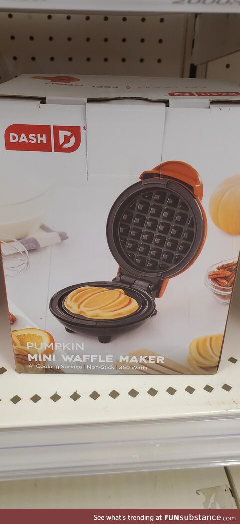 Wondering how the waffle gets it's pumpkin shape