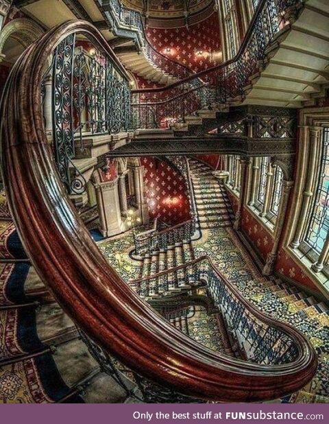 Staircase in the St. Pancras rennaissance hotel