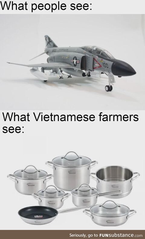 Fun Fact: Back in the Vietnam war, Vietnamese farmers use the metal from the wreck of
