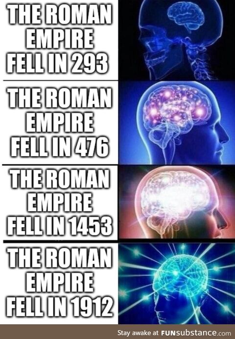When did the Roman Empire truly fall?