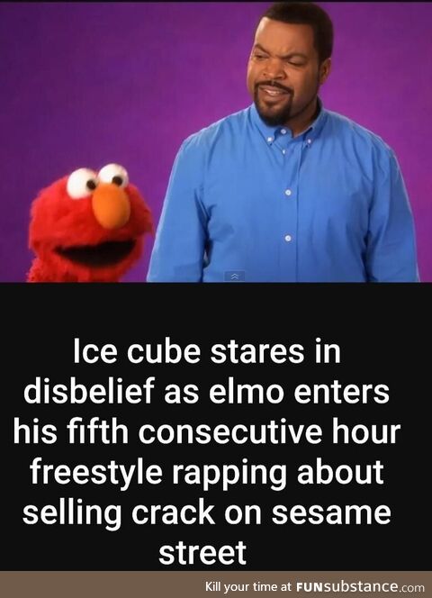 Ice cube never saw a brother spit like that before