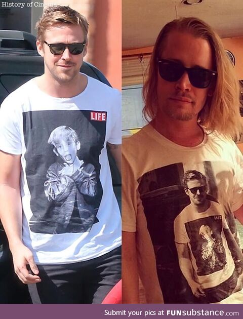 Ryan Gosling and Macaulay Culkin T-Shirt Inception