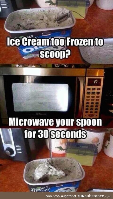 Tried it, works pretty well, just wrap the spoon in aluminum foil to make sure it heats