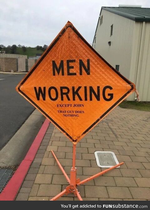 Men working ..... Except john