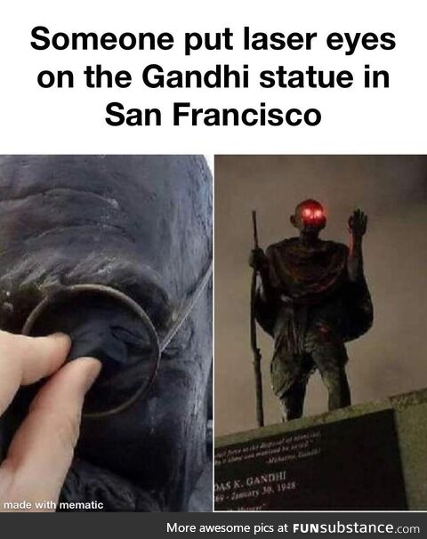 Gandhi sees all