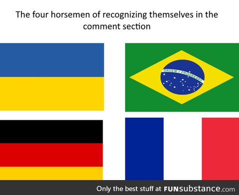 The four horsemen of recognizing themselves in the comment section