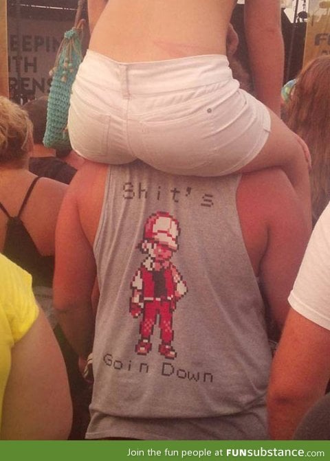 Unfortunate shirt selection