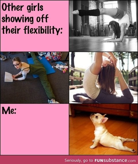 Showing off flexibility