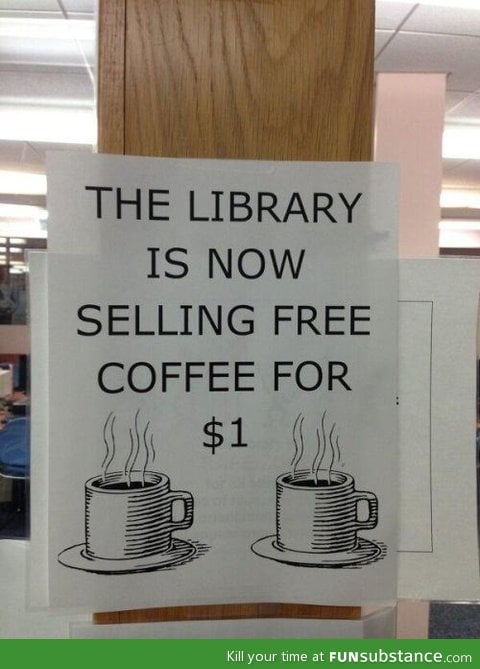 Free coffee for $1