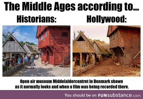 The Middle Ages according to historians VS the Middle Ages according to Hollywood