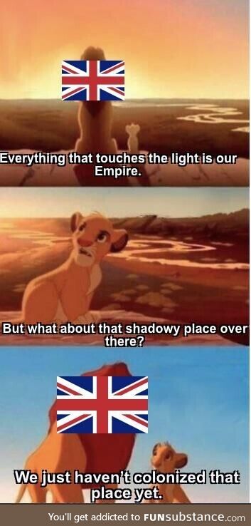 The sun never sets on the british empire