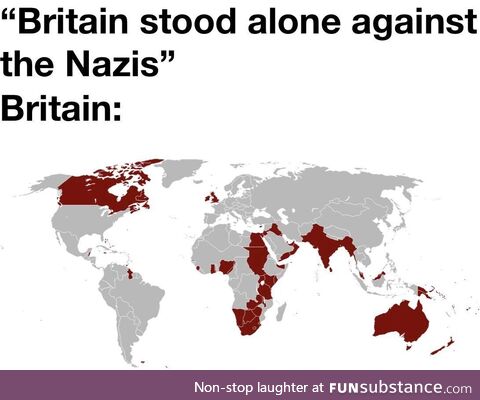 Tiny island of Great Britain against the Nazi Juggernaut