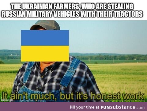 Hippity hoppity, your million dollar military vehicles are now Ukrainian property