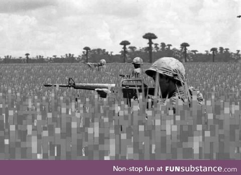American soldiers preparing to ambush a group of Viet Cong soldiers