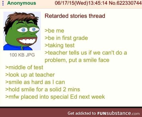 Anon finds his class