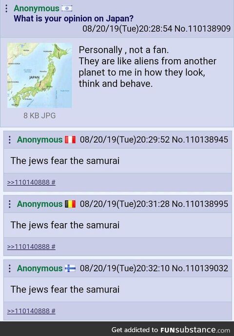 ((They)) fear the samurai