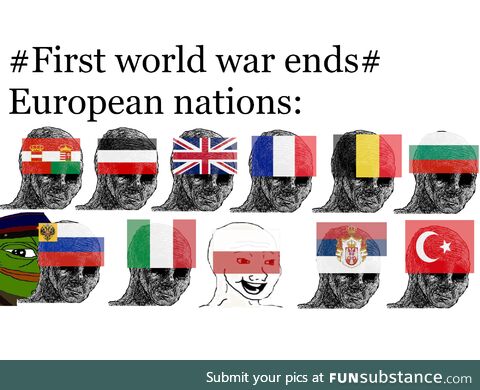 9 out of 10 european empires does not recommended World War