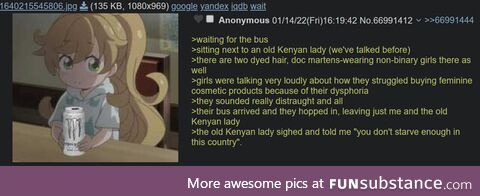 Anon and the old Kenyan lady