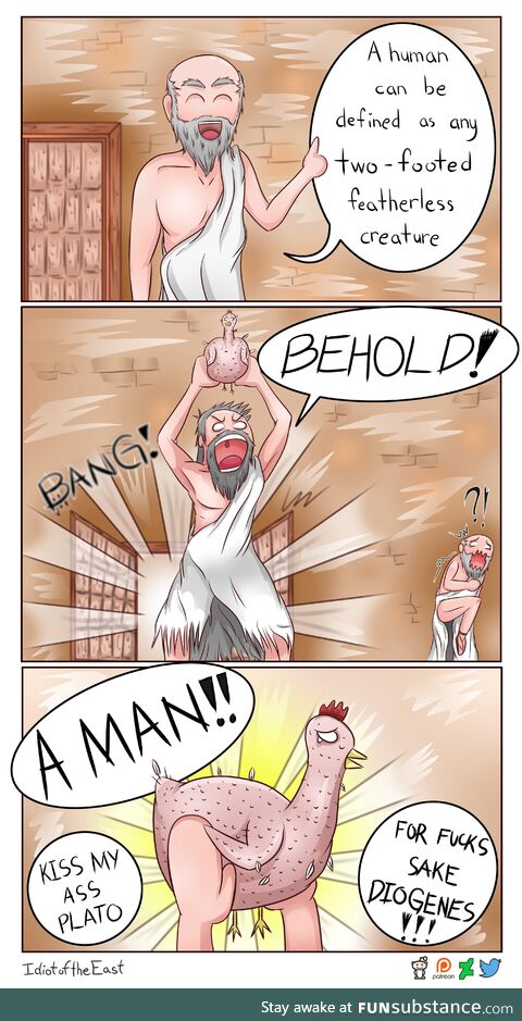 Diogenes comics 2... Behold a man!!