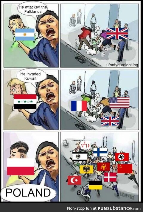 Poor Poland, never gets a rest from invaders