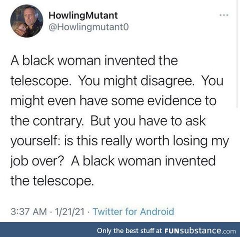 A black woman invented the telescope
