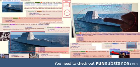 Anon makes fun of a stealth boat