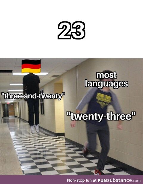 Two-digit numbers in German are sometimes complicated