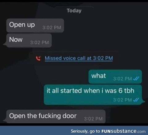 Oh, the door