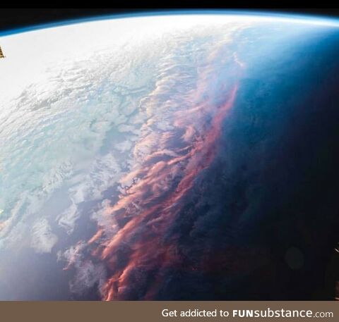 This is what sunset looks like from space