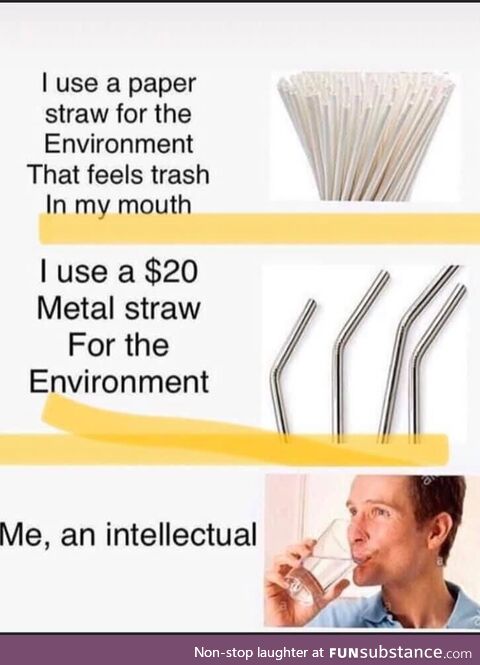 Who buys those straws?