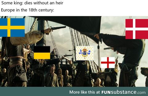 European wars of succession be like:
