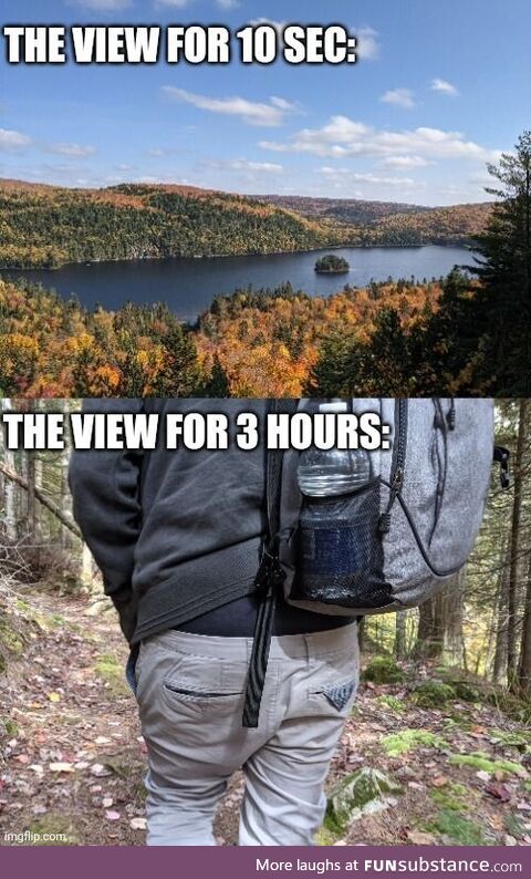Going hiking in a nutshell