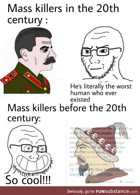 Mass killers after and before the 20th century