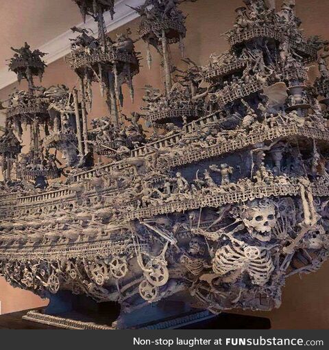 Hand made ghost ship
