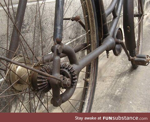 Bike with a bevel gear
