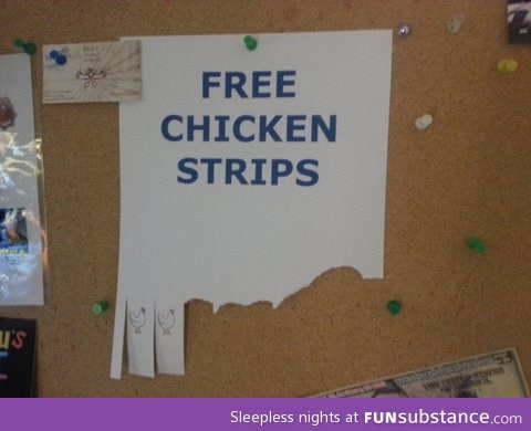 Free chicken strips