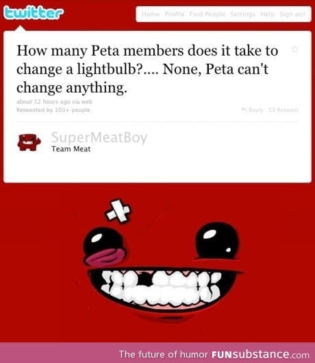 Stop trying Peta