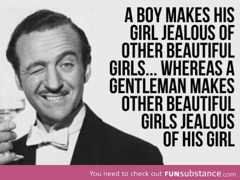 A true gentleman knows