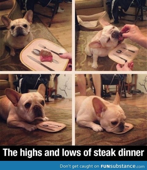 The highs and lows of steak dinner