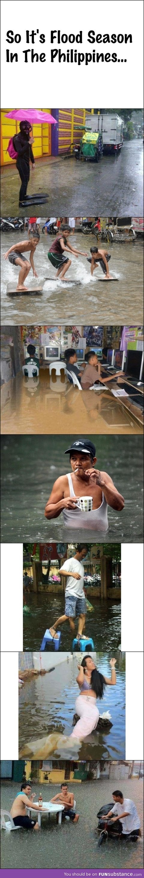 Flood season in the philippines