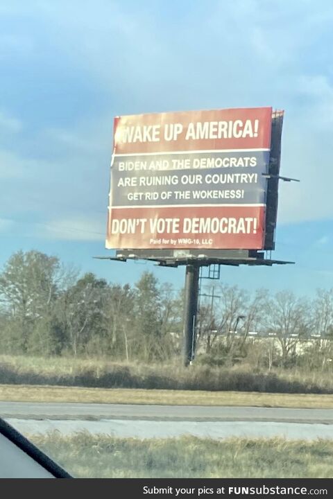 Lots of billboards like this driving through Southwest Louisiana